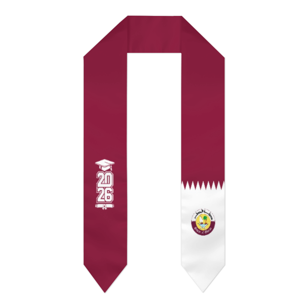 Men Accessories Qatar - وشاح تخرج بعلم قطر لدفعة 2026،