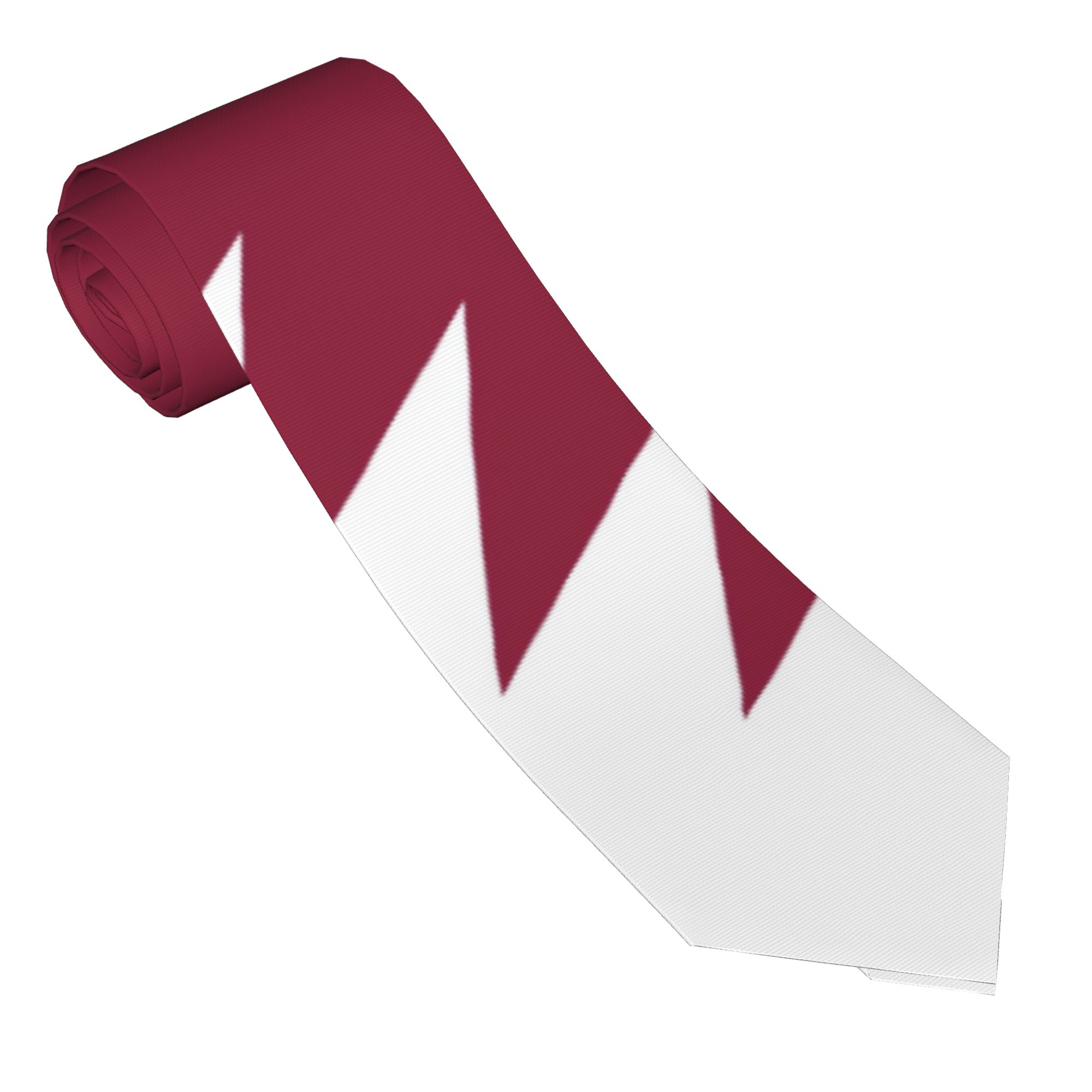 Men Accessories Qatar - ربطة عنق بشعار علم قطر، ربطات