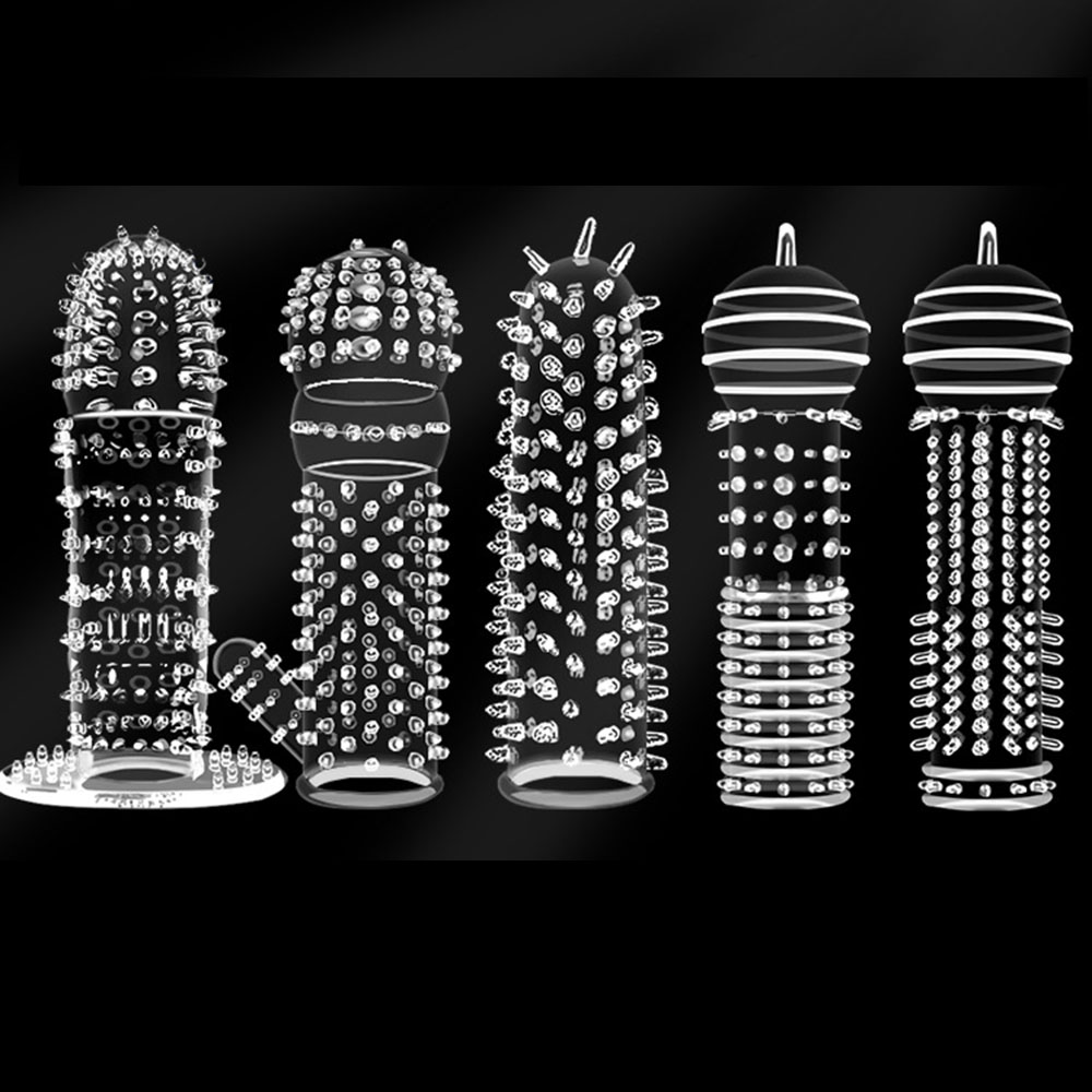 Men'S Vegan Accessories - 5 أنواع من أكمام القضيب المزخرفة
