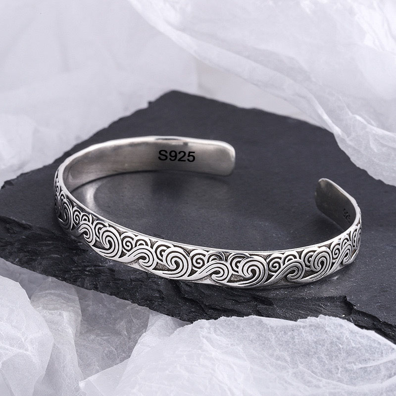 Men'S Accessories Trending - 925 فضة أساور للنساء الرجال سلسلة