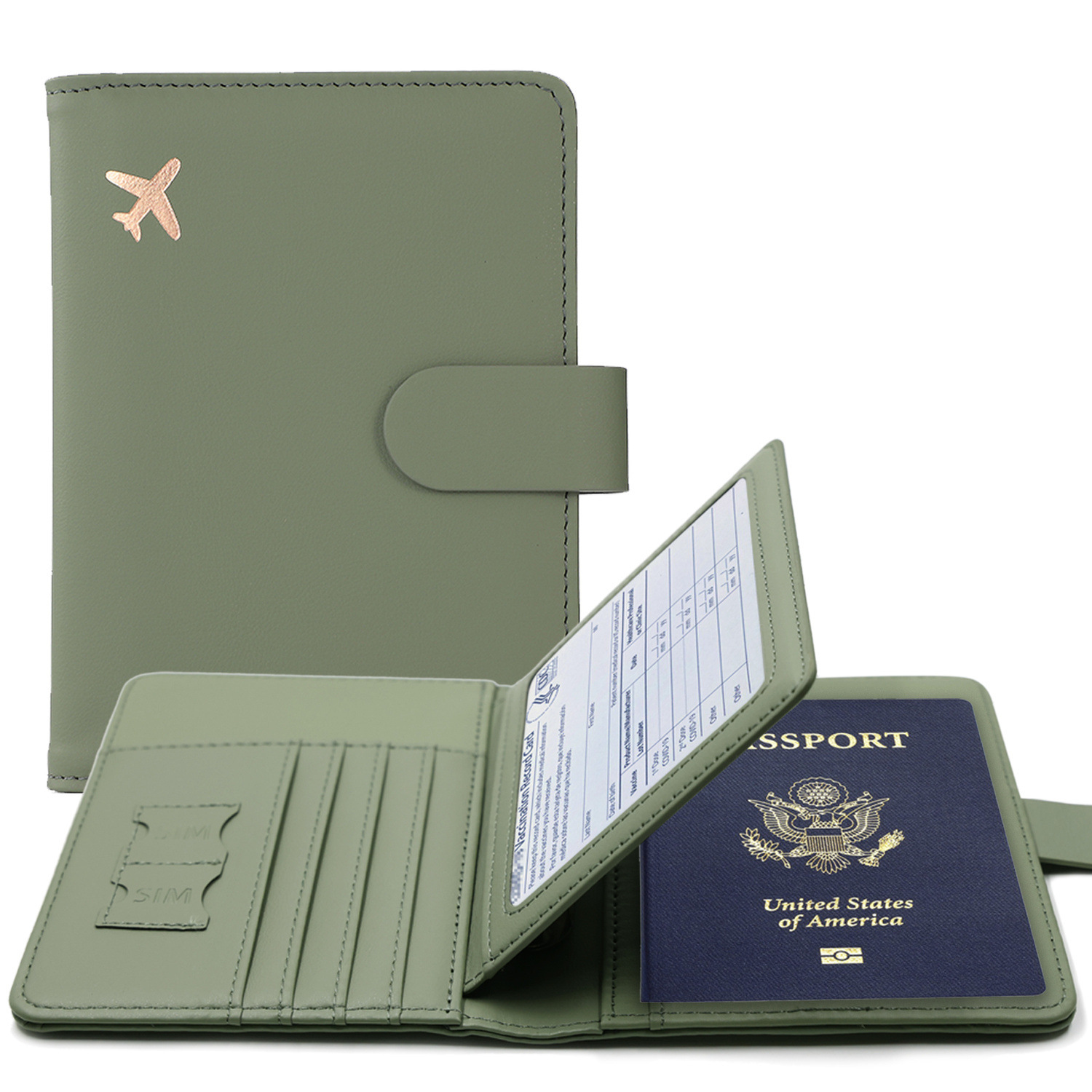 Passport Wallet Rfid - تتفاعل غطاء جواز السفر حامل جواز