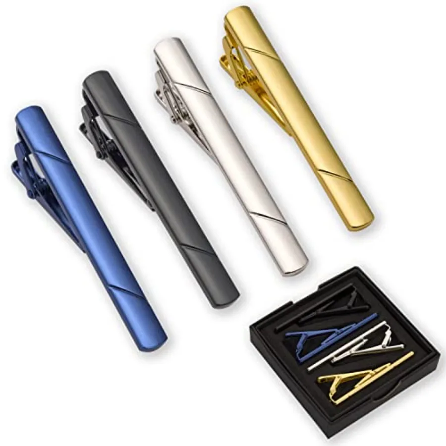 Men Accessories For Suit - 4 قطع مشابك ربطة عنق للرجال