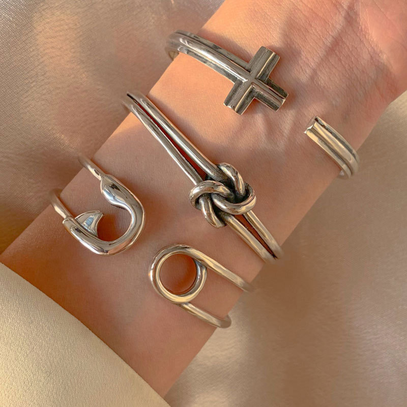 Men'S Accessories Trending - 925 فضة أساور للنساء الرجال سلسلة