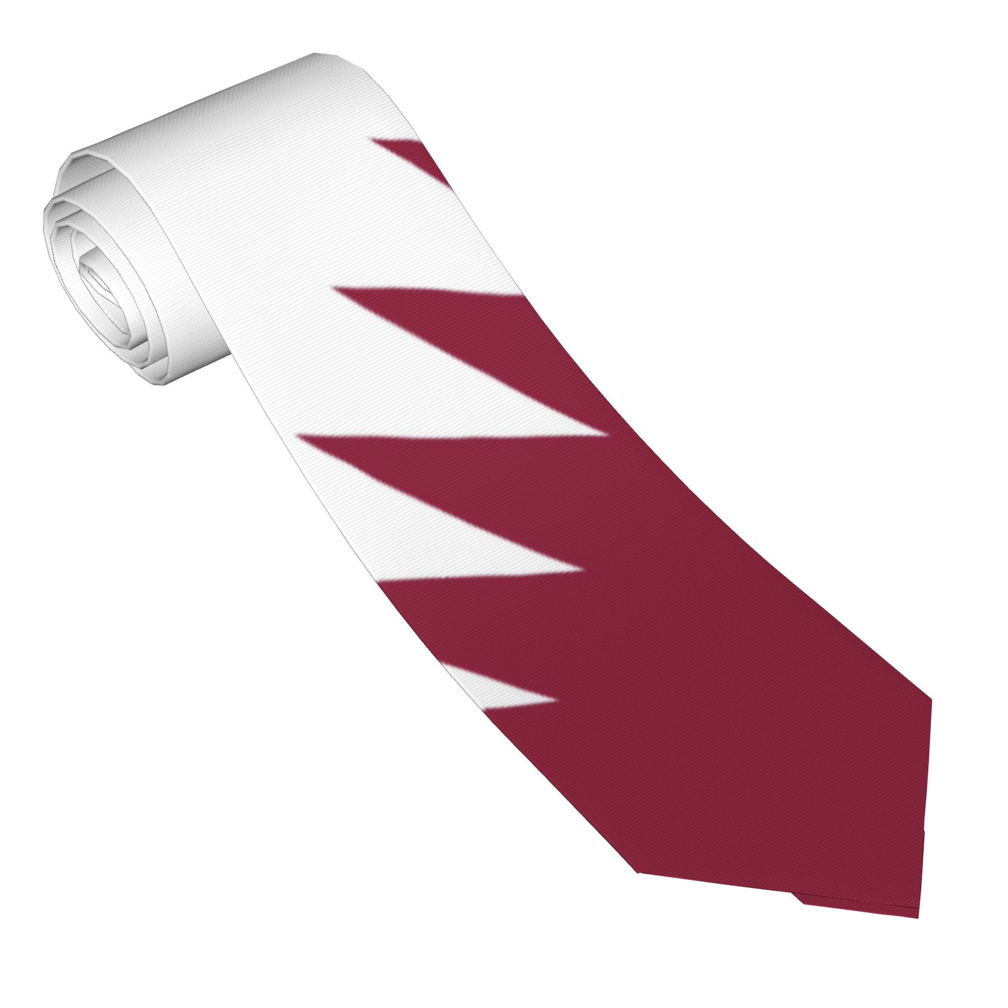 ربطة عنق رجالية بتصميم علم قطر - مراجعة Men Accessories Qatar وسعره