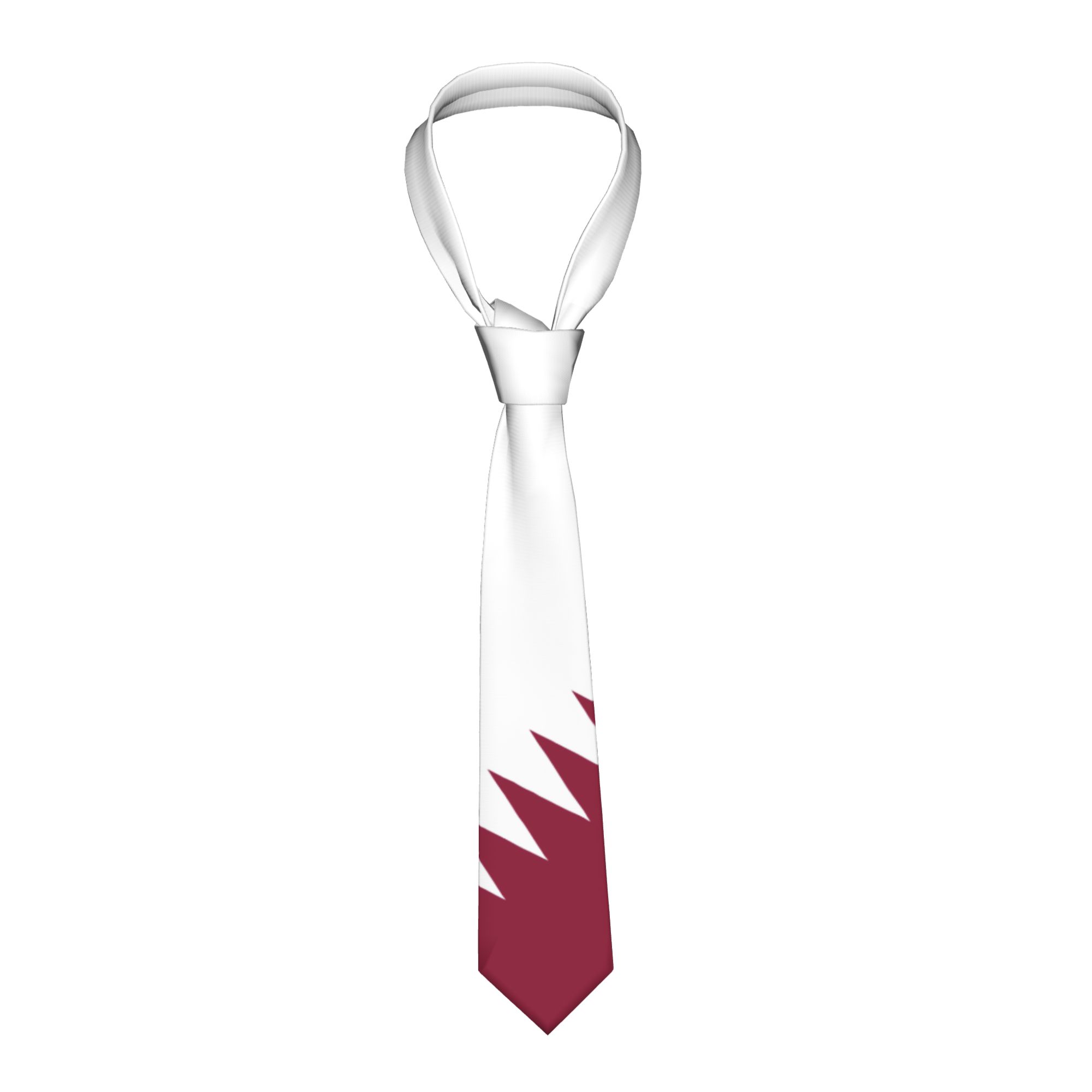 ربطة عنق رجالية بتصميم علم قطر - مراجعة Men Accessories Qatar وسعره