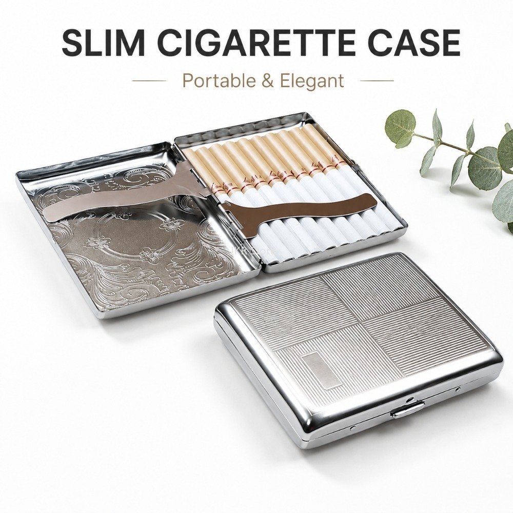 علبة سجائر من الفولاذ المقاوم  - مراجعة Men'S Accessories Holder وسعره