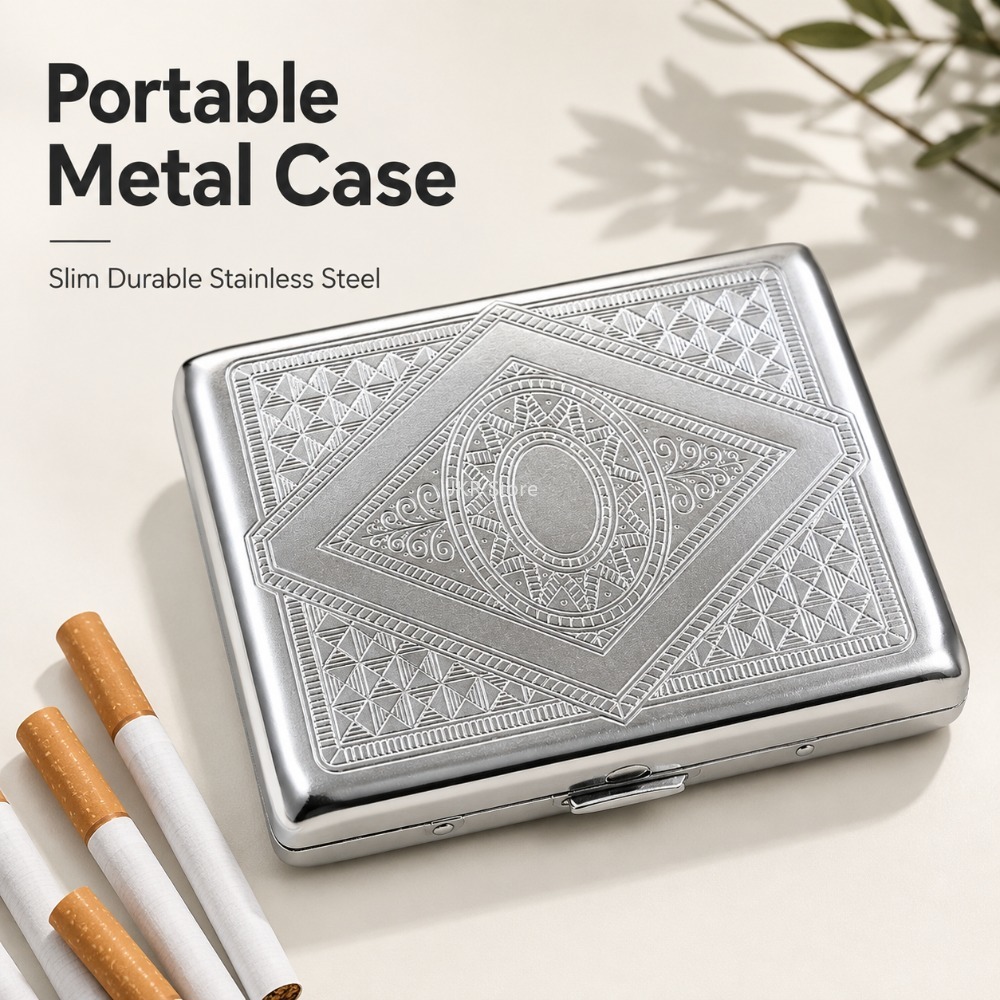 علبة سجائر من الفولاذ المقاوم  - مراجعة Men'S Accessories Holder وسعره