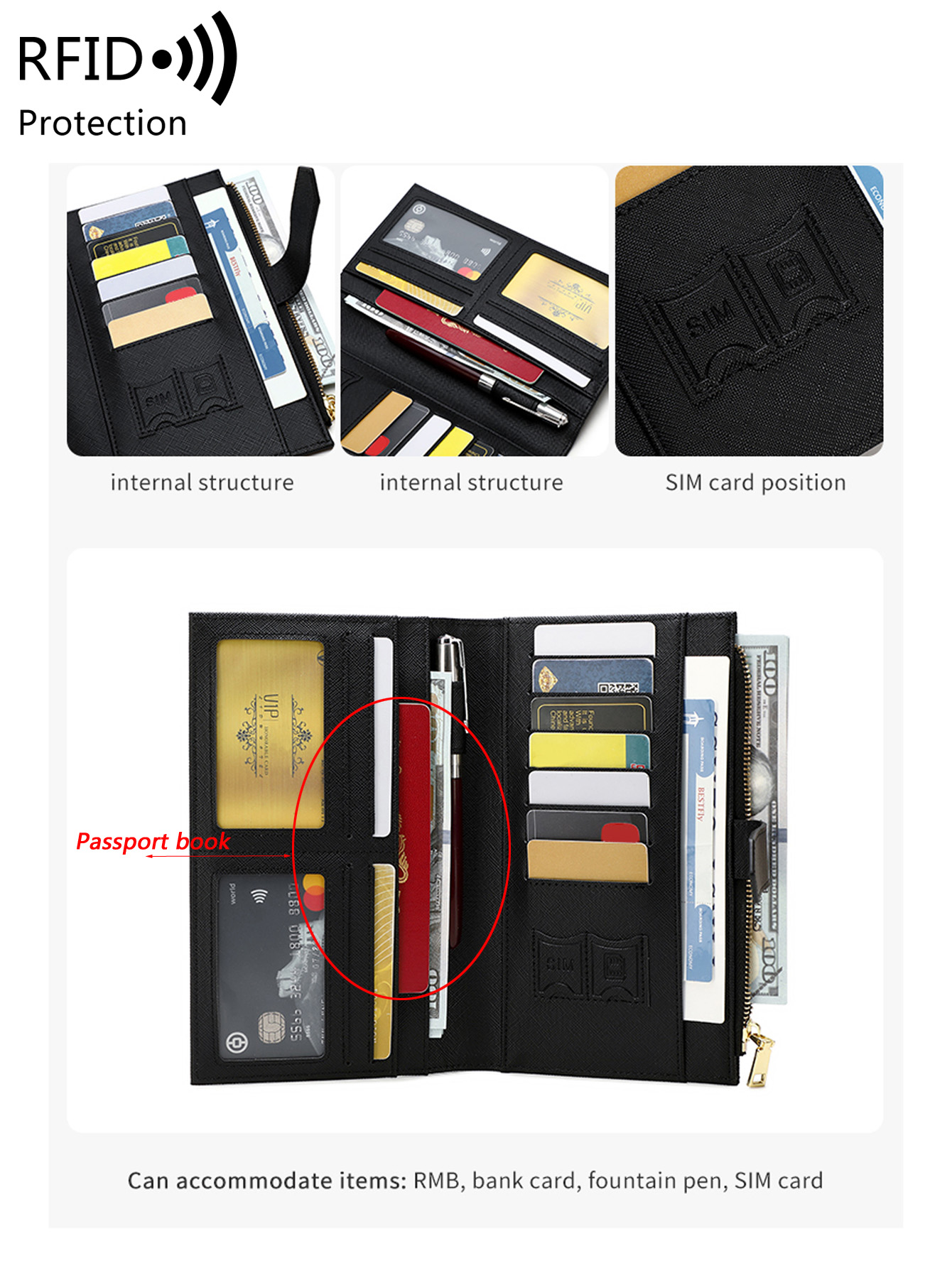 غطاء جواز سفر أنيق من الجلد ال - مراجعة Passport Wallet Rfid وسعره