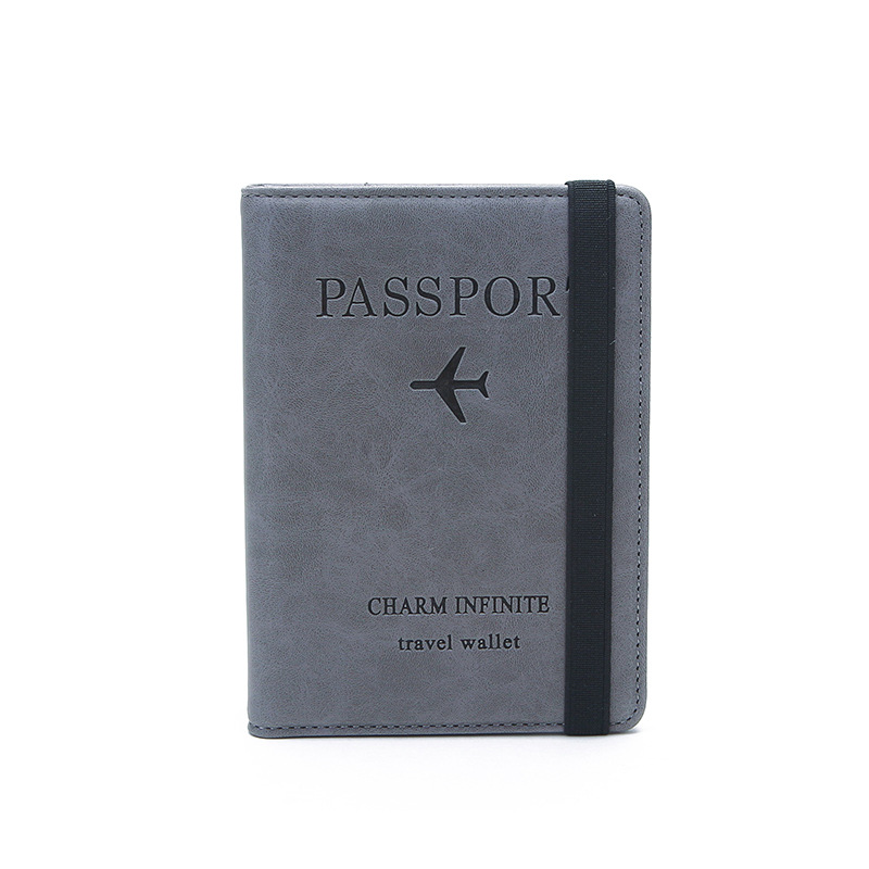شريط مطاطي غطاء جواز سفر جلدي  - مراجعة Passport Wallet Rfid وسعره