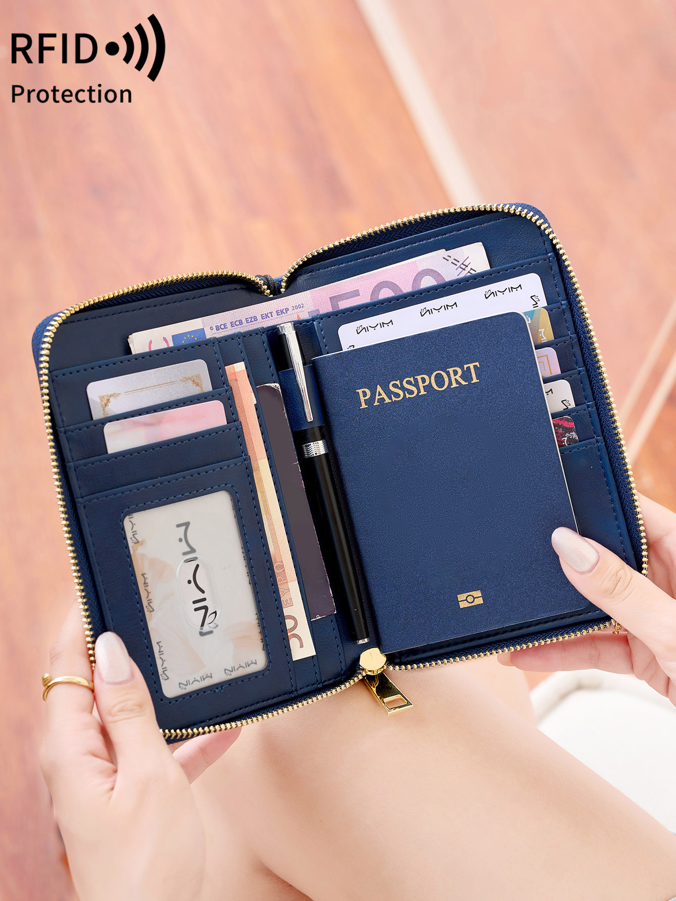 حافظة جواز سفر محمية بتقنية RF - مراجعة Passport Wallet Rfid وسعره