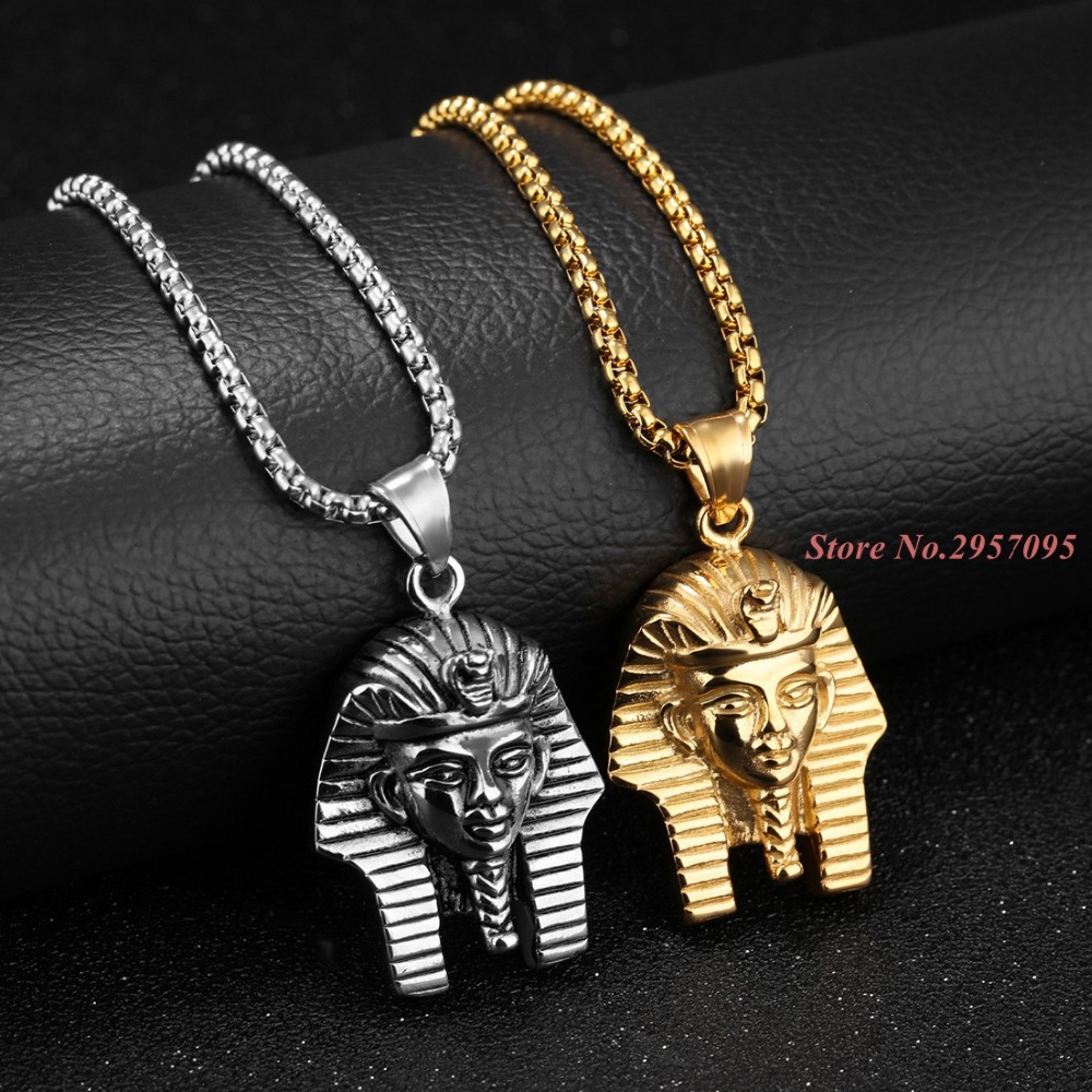 قلادة عتيقة على شكل فرعون مصري - مراجعة Men Accessories Egypt وسعره
