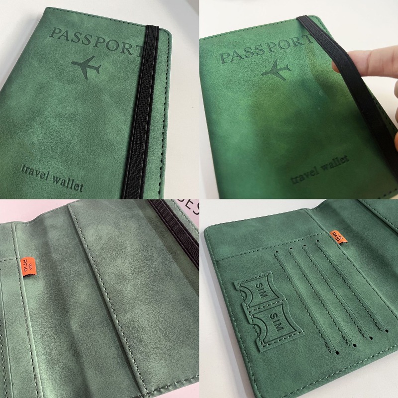 حامل جواز سفر من الجلد الصناعي - مراجعة Passport Wallet Rfid وسعره