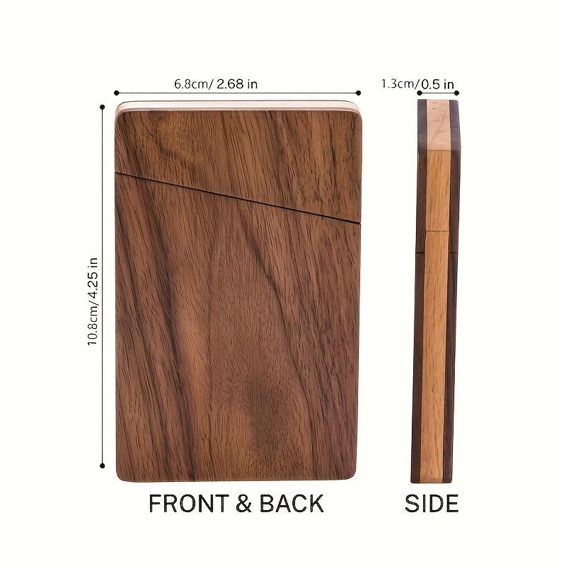 حامل بطاقات أعمال خشبي محمول،  - مراجعة Men'S Accessories Holder وسعره
